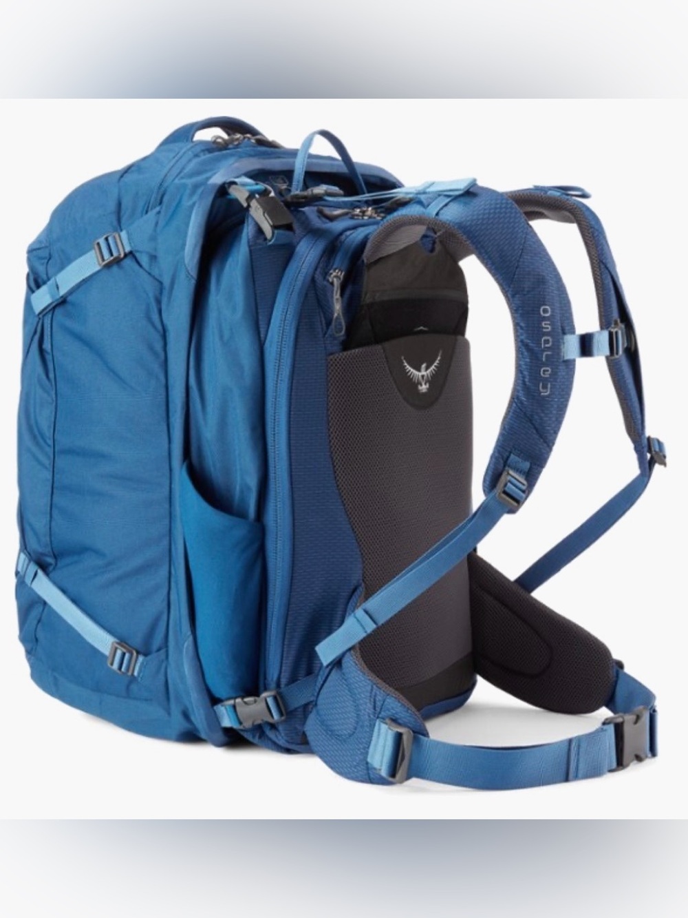Osprey Blue Travel Backpack - Women’s Ozone Duplex 60